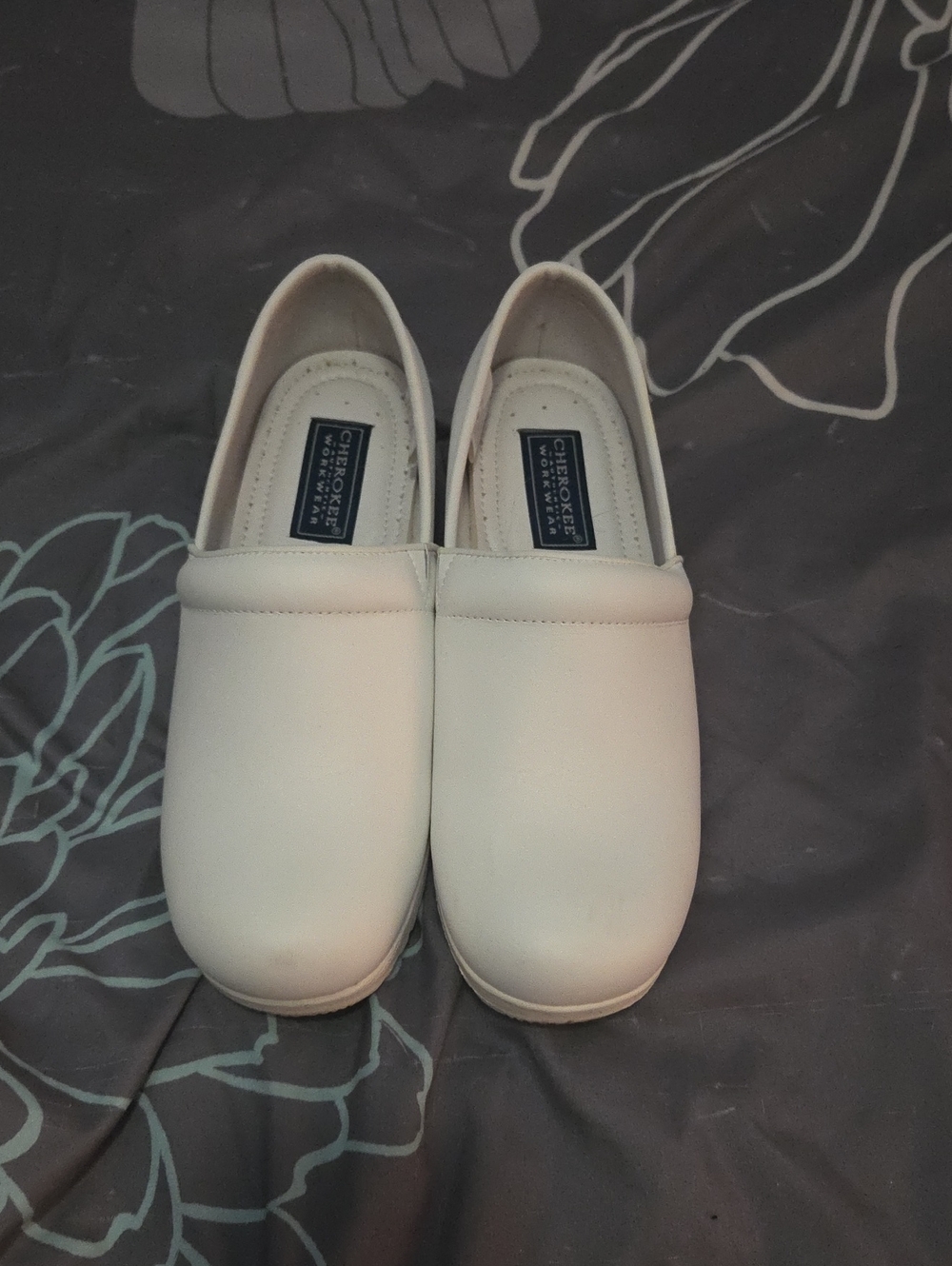Cherokee White Slip-On Moccasins for Women